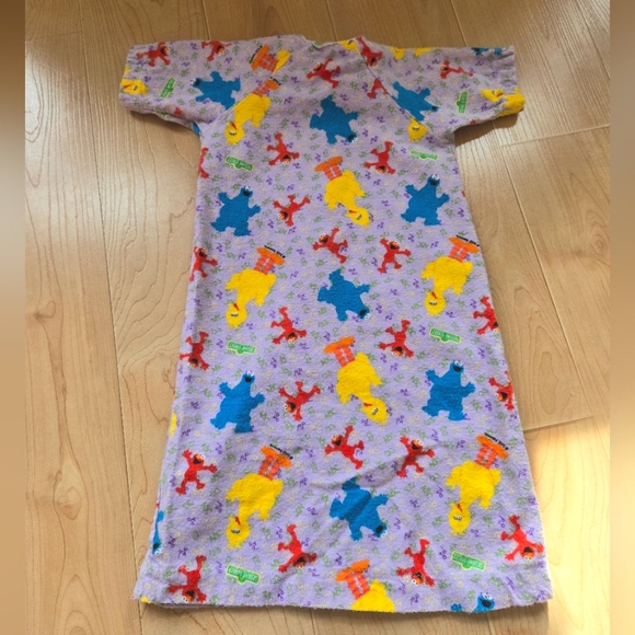 Vintage Y2K early 2000s handmade Sesame Street baby toddler nightgown dress - Picture 5 of 8